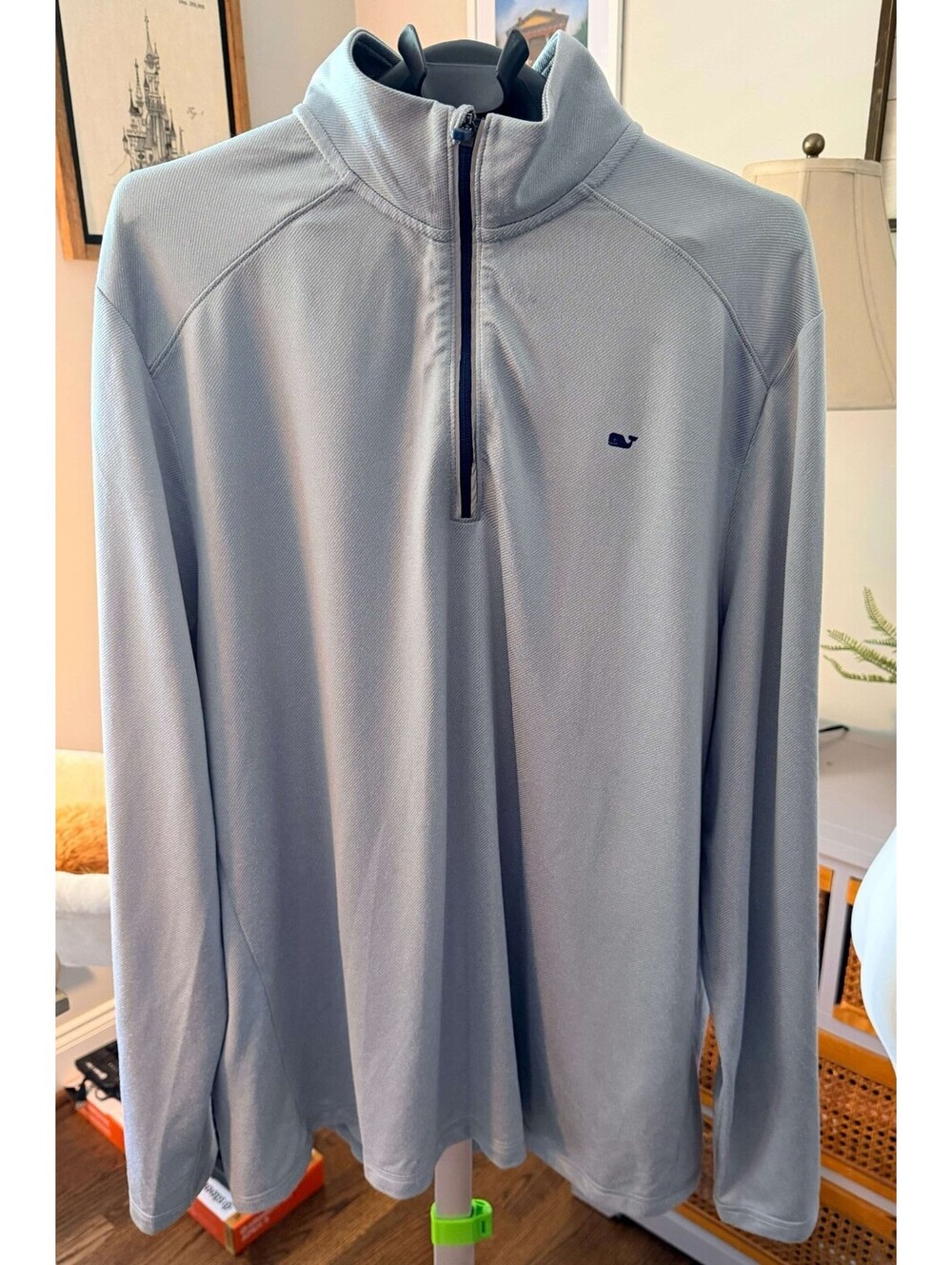 Vineyard Vines Performance 1/4 Zip Pullover Mens 2XL XXL Golf Whale Logo